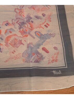 Tia Di | Accessories | Tia Di Square Silk Scarf 29 Watercolor Abstract ...